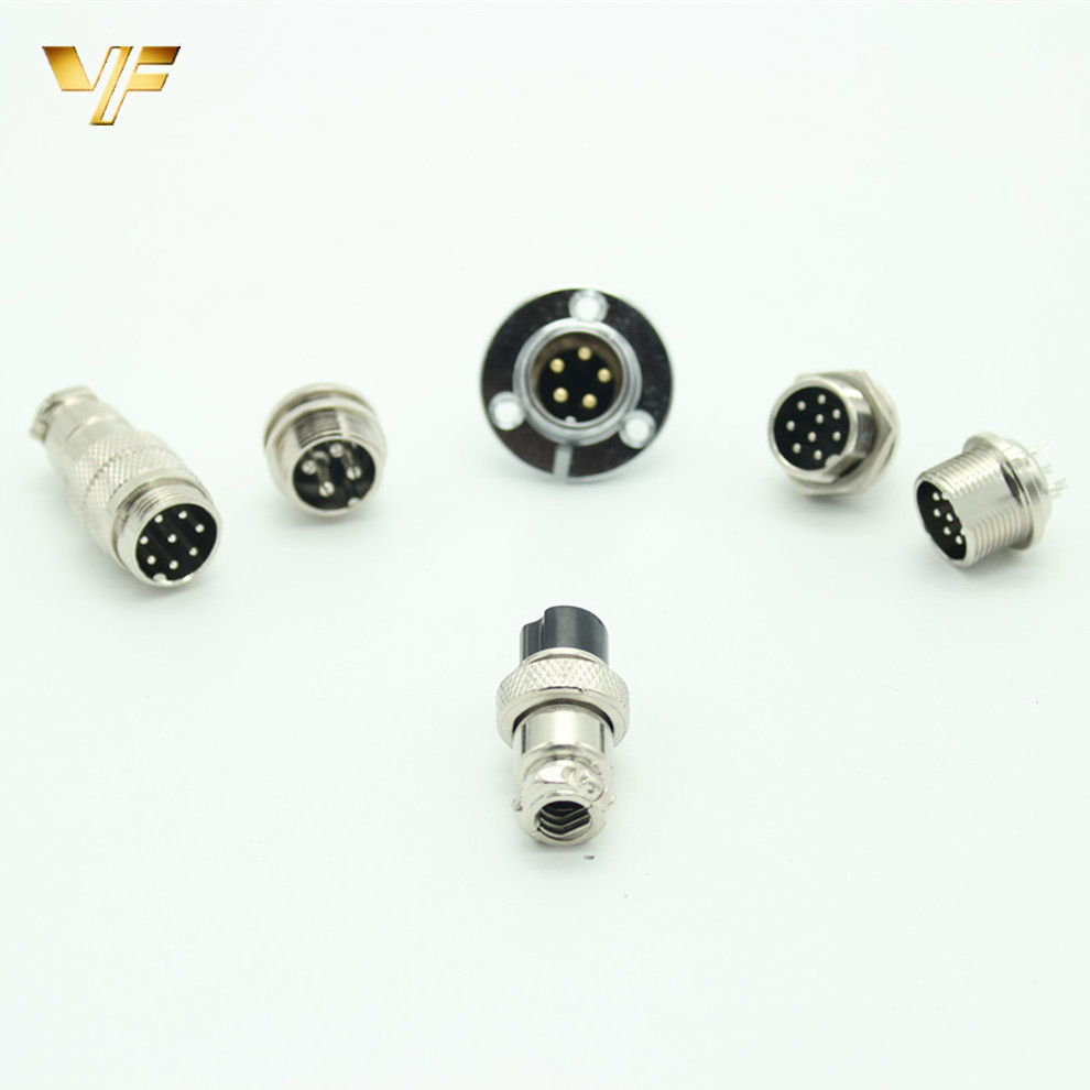 Hote sell GX16 gx12 connector male and female industrial plug and socket