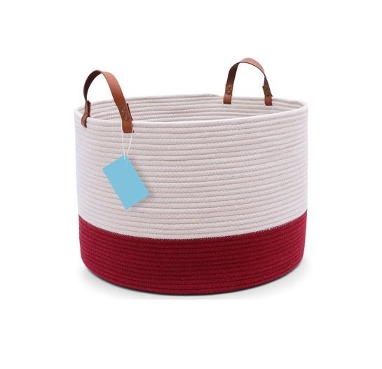 Soft Rope Baskets for Organizing Basket Hamper Large Woven Shoe Laundry Basket for Entryway