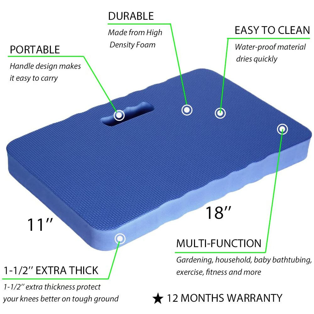 Thick EVA Foam Comfort Yoga Exercise Garden Kneeling Pad