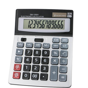 Classic Tilt Screen Extra Large LCD Display 12 Digit Desk Basic Office Calculator with Big Buttons