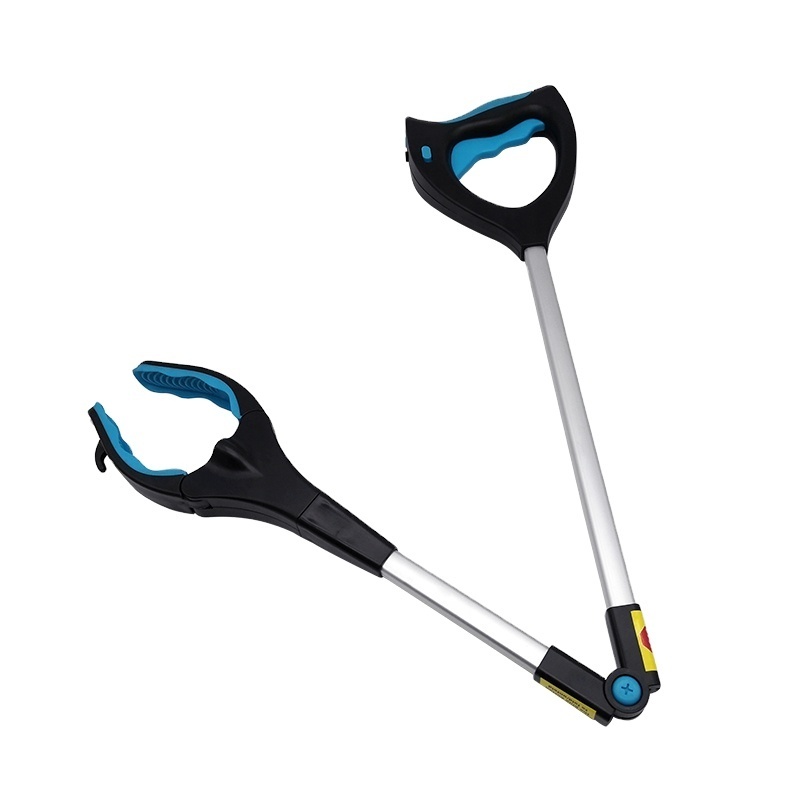 Handicap Grip Reacher Foldable Pick up Reacher Grabber Extend Reach Grabber with Locking Claw Garbage Pick up Tool 83.5*13cm