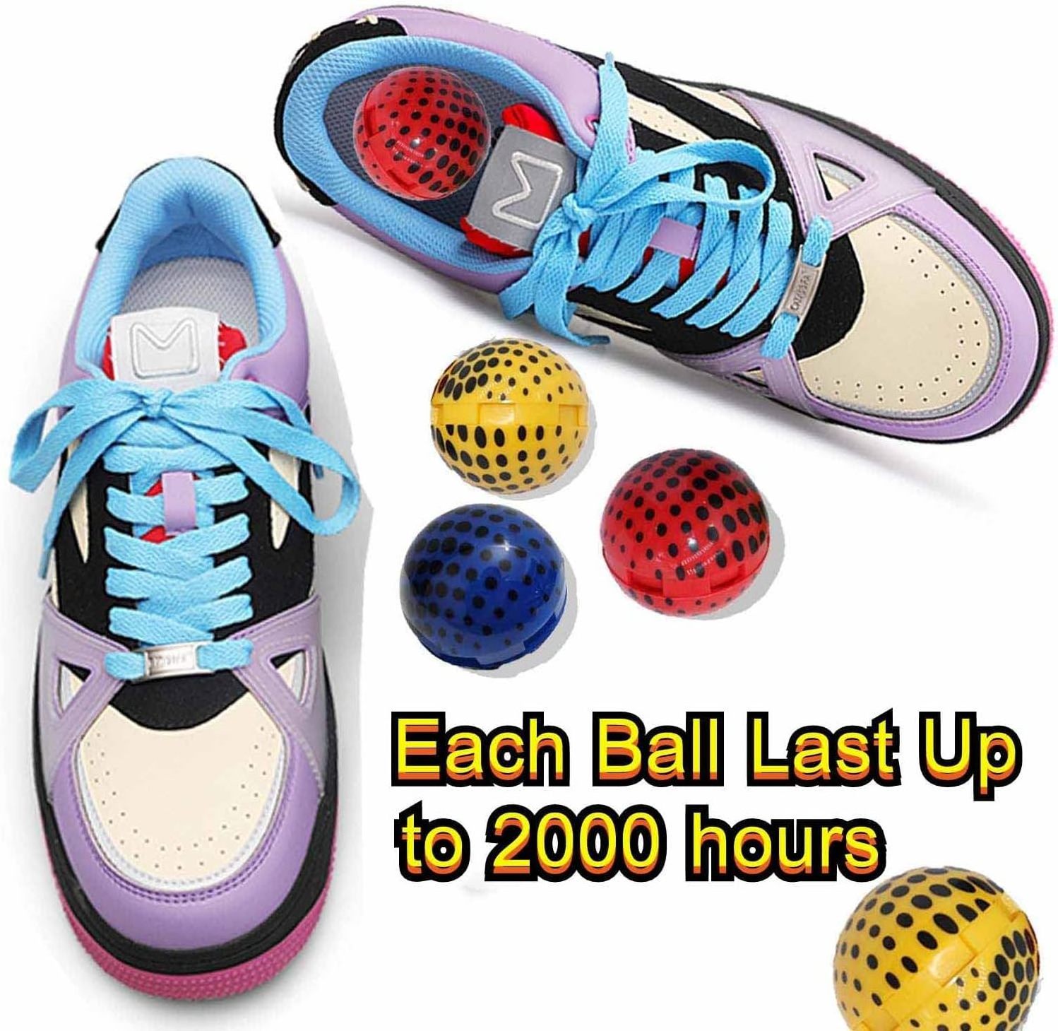 Shoe Deodorizer Balls Sneaker Deodorizers Balls Odor Eliminating for Shoes 6 Packs