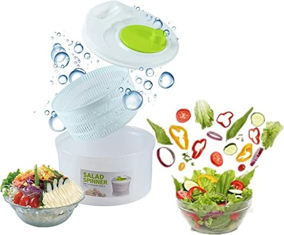 3L Vegetable Washer Fruit Veggie Bowl Salad Spinner with Lid