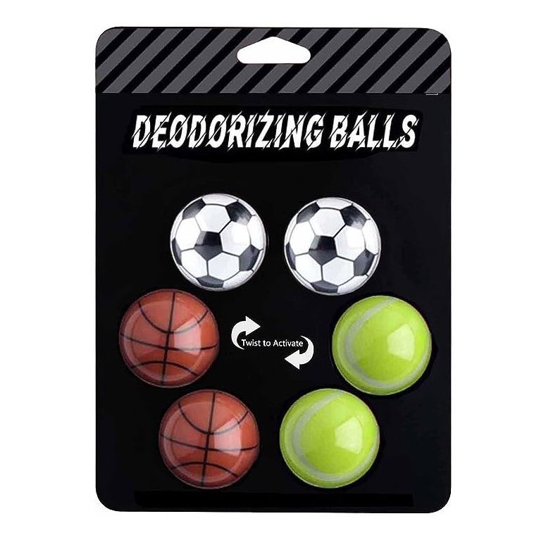 Sneaker Deodorizer Balls, Shoe Deodorant Balls for Sneakers,Gym Bags and Lockers Odor Eliminators Air Fresheners Ball 6 Pack