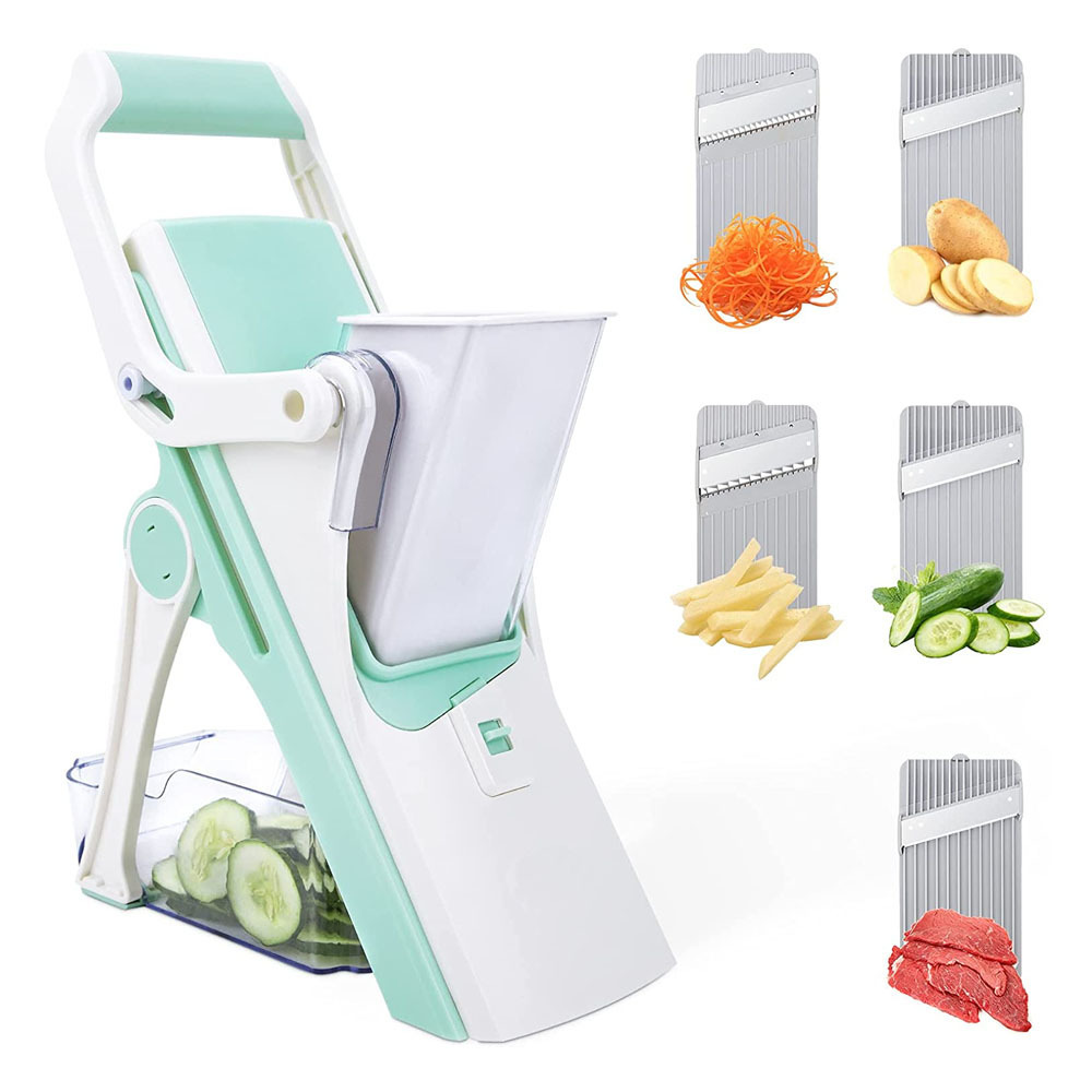 Adjustable Thickness  Mandoline Slicer Vegetable Cutter & Julienne for Kitchen Multi Blade Vegetable Chopper