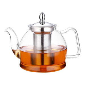 1000ml Glass Teapot with Removable Infuser Stovetop Safe Tea Kettle Blooming and Loose Leaf glass Tea Maker Set