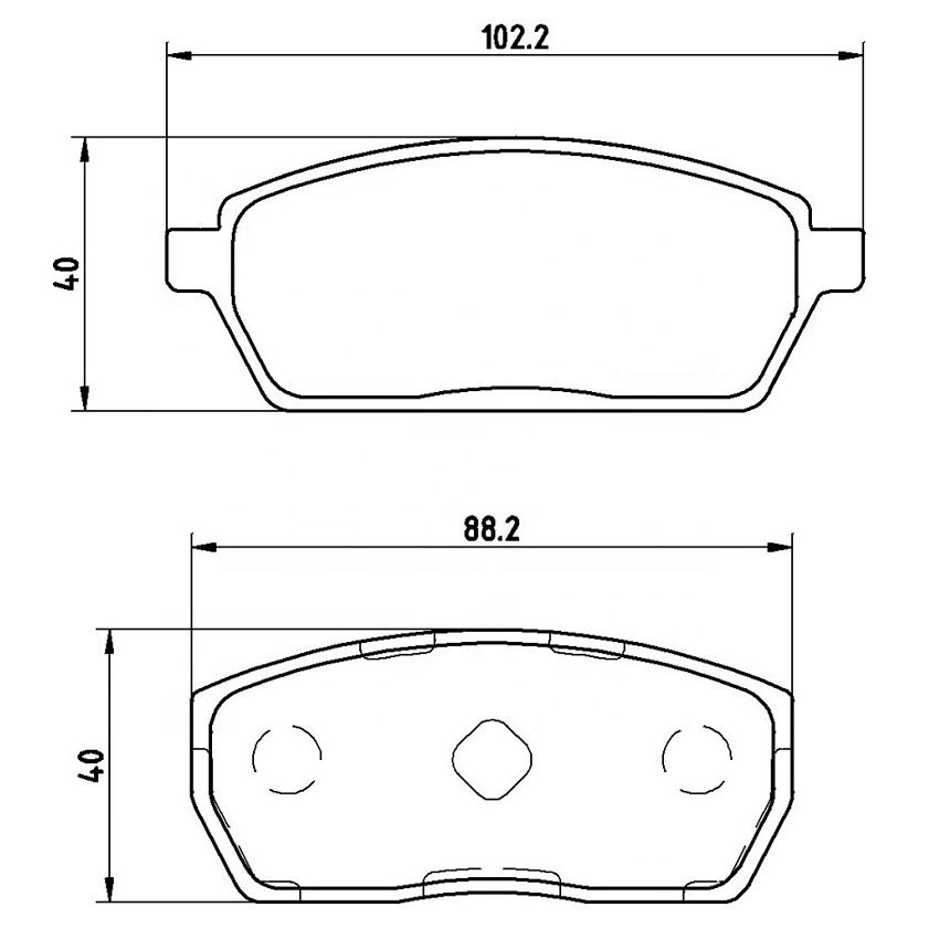 Japanese car auto parts 1A00-33-23Z 55200-62874 55200-60860 ZZS0-49-230 brake pad for SUZUKI Super Carry Bus  55200-62874