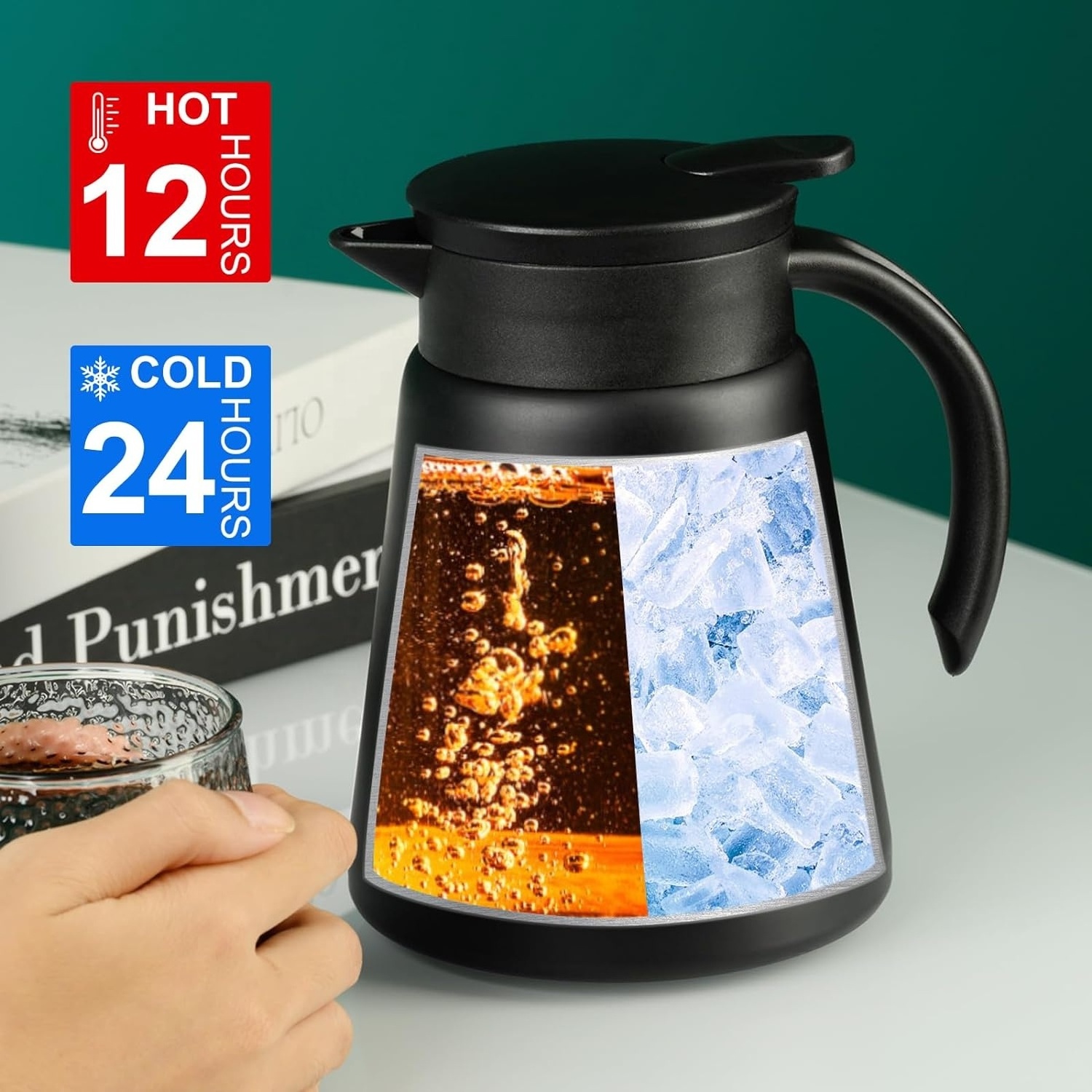 Thermal Coffee Kettle Double Wall Insulated Carafe Vacuum Flasks Thermoses for Tea Milk Water