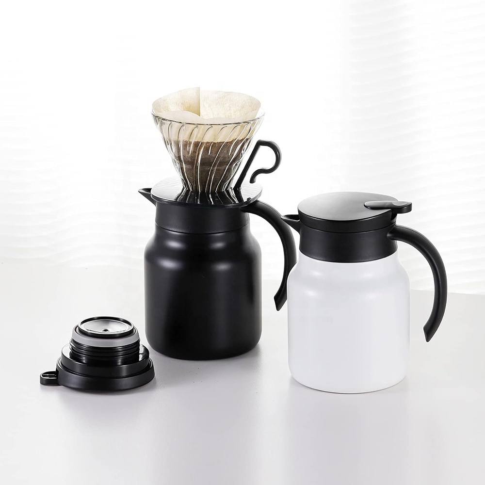 Insulated Coffee Carafe Portable Stainless Steel Vacuum Flasks Tea Pots & Kettles