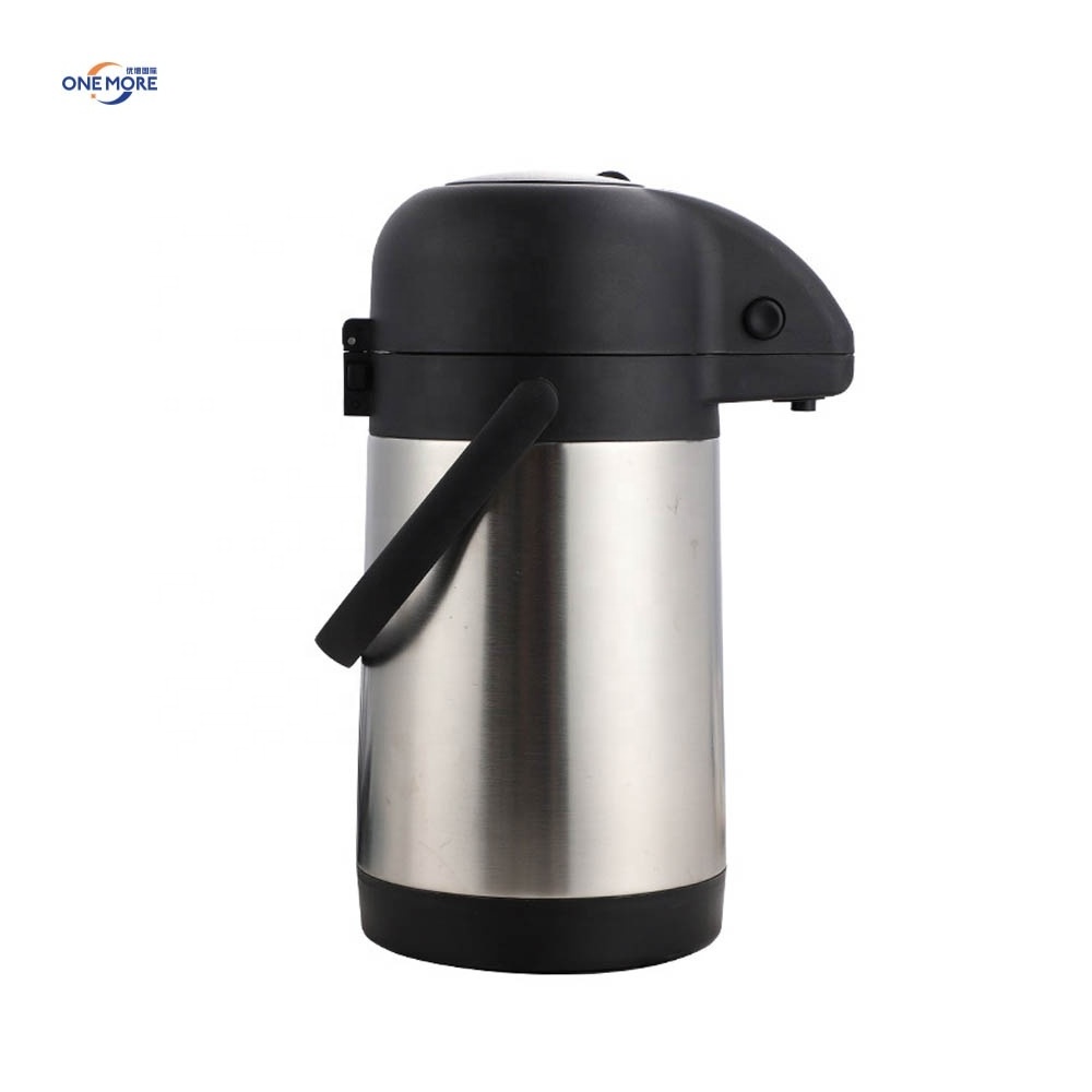 Portable Coffee Water Dispenser with Pump Stainless Steel Vacuum Flasks Thermoses for Hot/Cold Drink