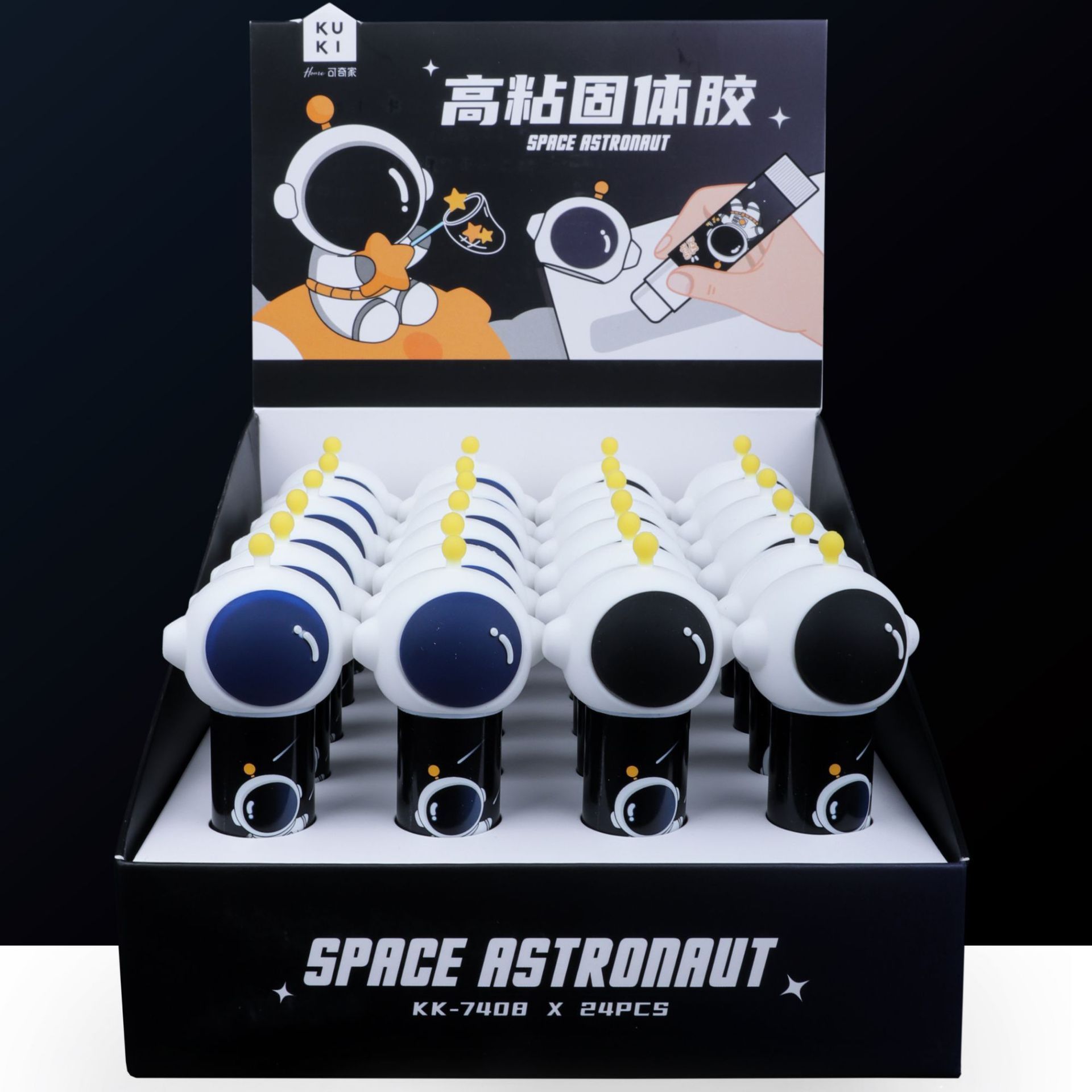 New astronaut silicone solid glue creative cat claw rabbit modeling high stick quick dry solid glue stick student handmade