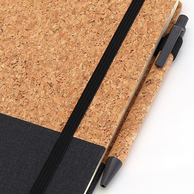 2024 2025 Eco Friendly Cork and linen Notebook Set Custom Company Corporate Promotional Gift items Set Business Stationary Set