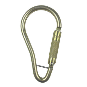 22kn Oval Silver Screwgate Alloy Steel Carabiner Carabiner Metal Safety Carabiner Spring Swivel Snap Hooks