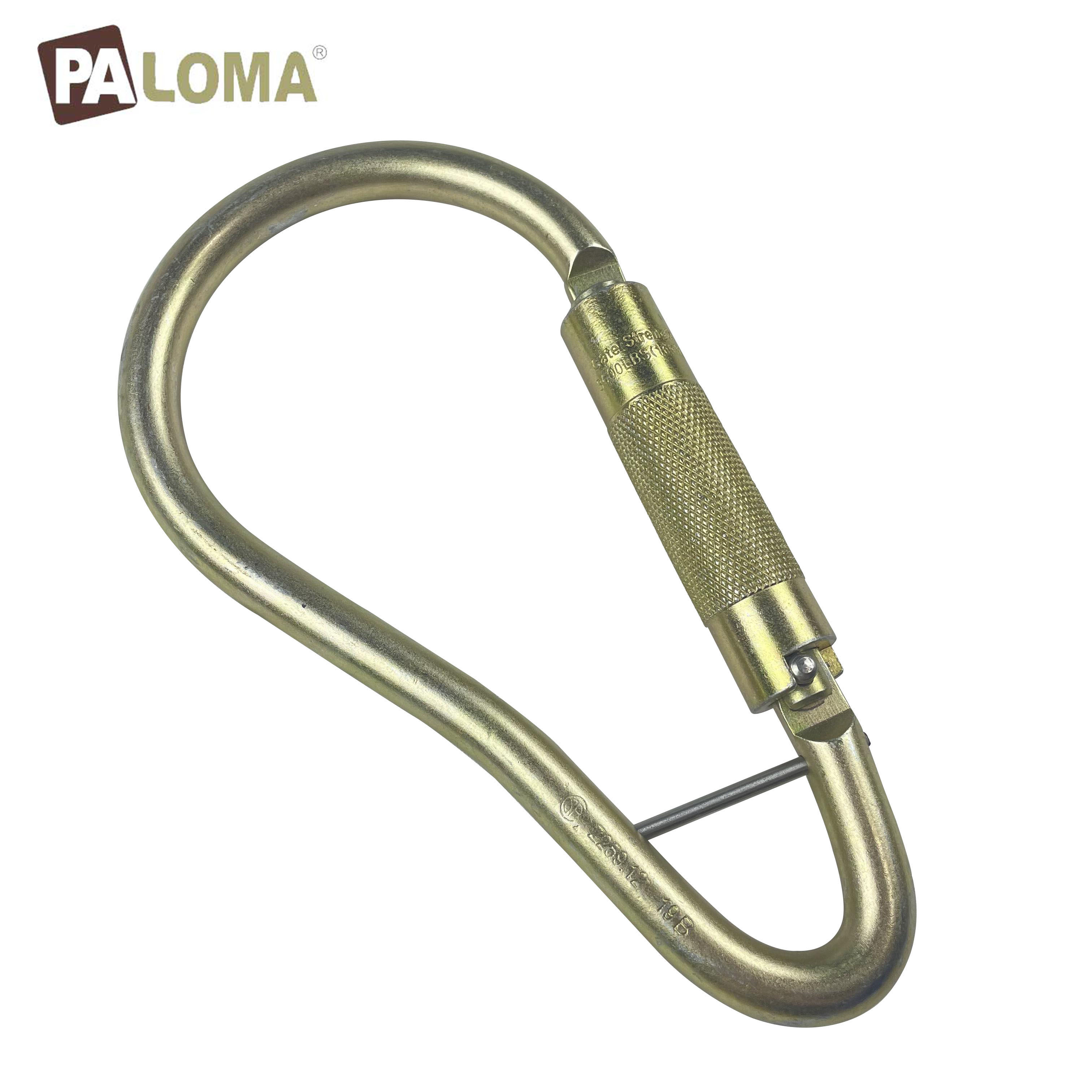 22kn Oval Silver Screwgate Alloy Steel Carabiner Carabiner Metal Safety Carabiner Spring Swivel Snap Hooks