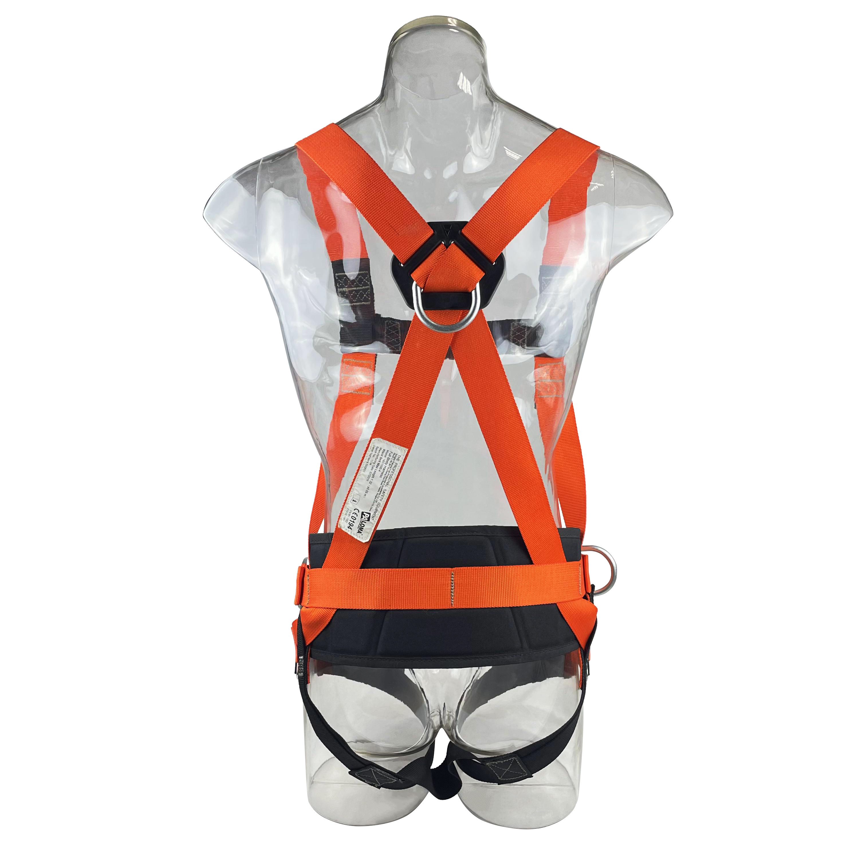 Low Price Security Protection Full Body Safety Harness With Double Lanyard