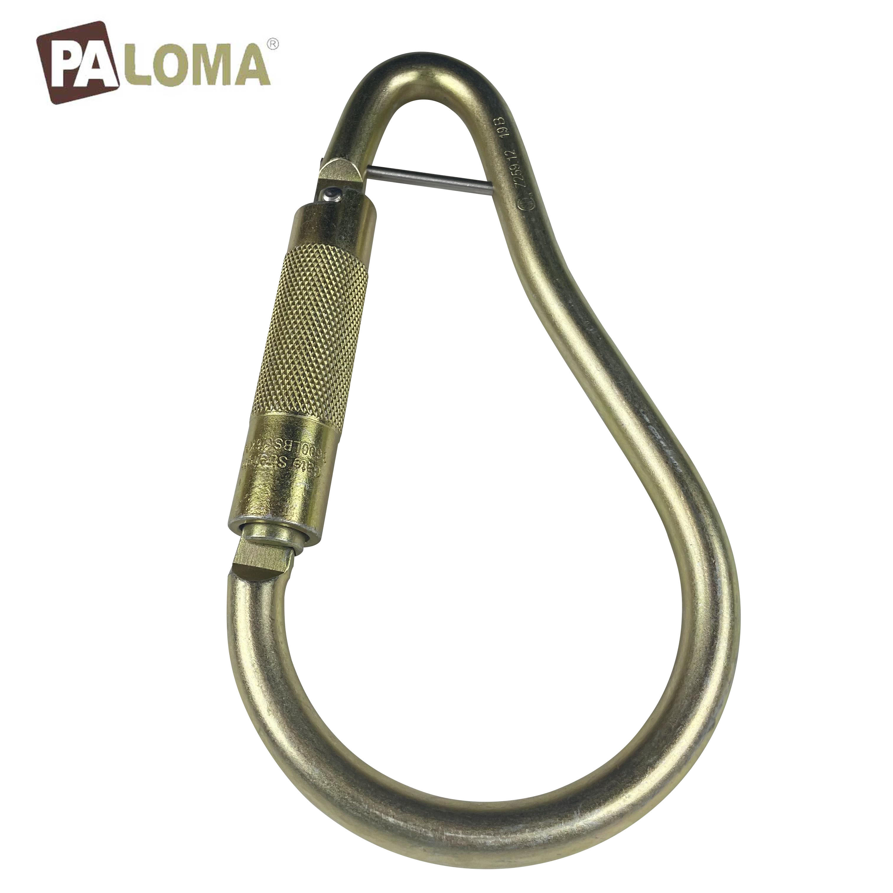 22kn Oval Silver Screwgate Alloy Steel Carabiner Carabiner Metal Safety Carabiner Spring Swivel Snap Hooks