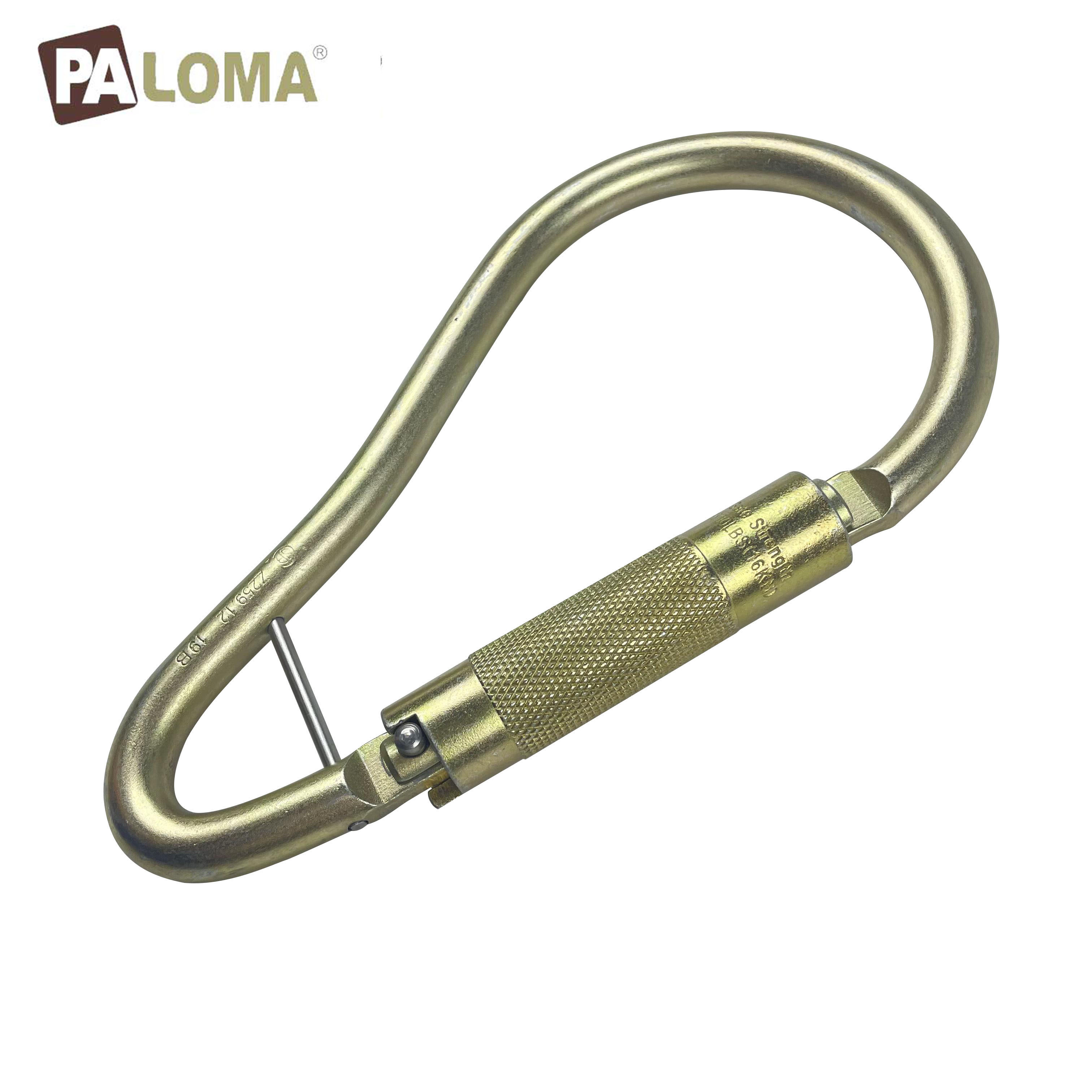 22kn Oval Silver Screwgate Alloy Steel Carabiner Carabiner Metal Safety Carabiner Spring Swivel Snap Hooks