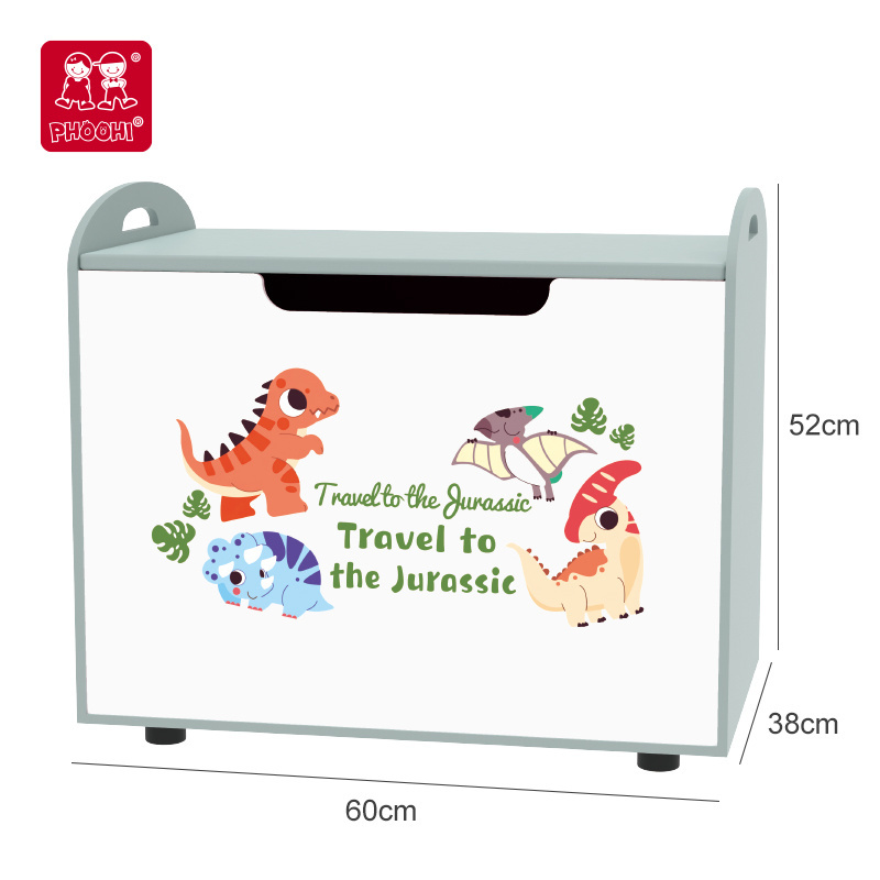 kids furniture factory wholesale wooden toy storage box with bench and Lid perfect for baby room