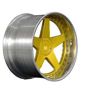 High quality gold forged spoke chrome wire wheels alloy rims 18 19 20 21 22 inch Racing wheels Rims ...5-hole wheel