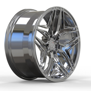 customized 2 pieces alloy forged 20 inch alloy wheel 18 / 19 / 22 inch PCD 5x112 5x120 5x114 .3 roue 5x112  rims