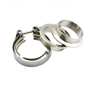 Stainless Steel 2.5 V Band Exhaust Clamps & Interlocking Flange V Band clamps.