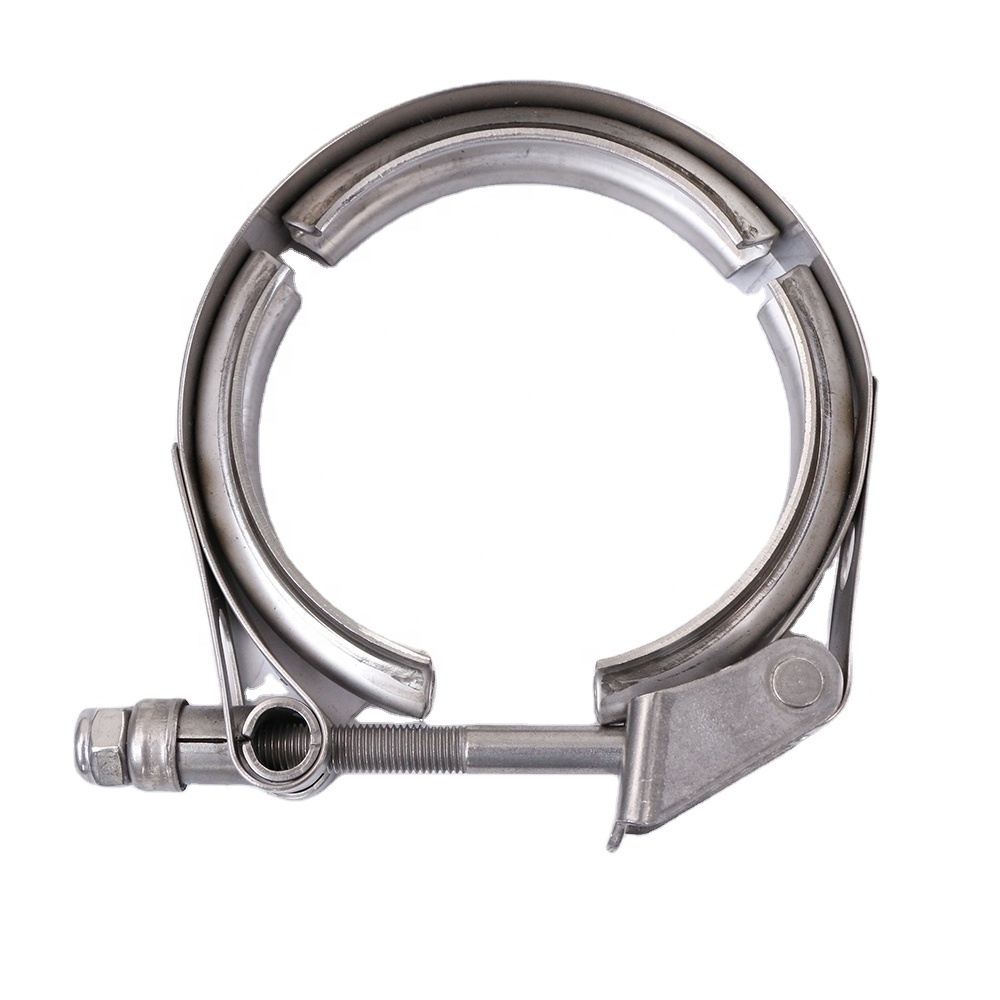 Stainless Steel 2.5 V Band Exhaust Clamps & Interlocking Flange V Band clamps.