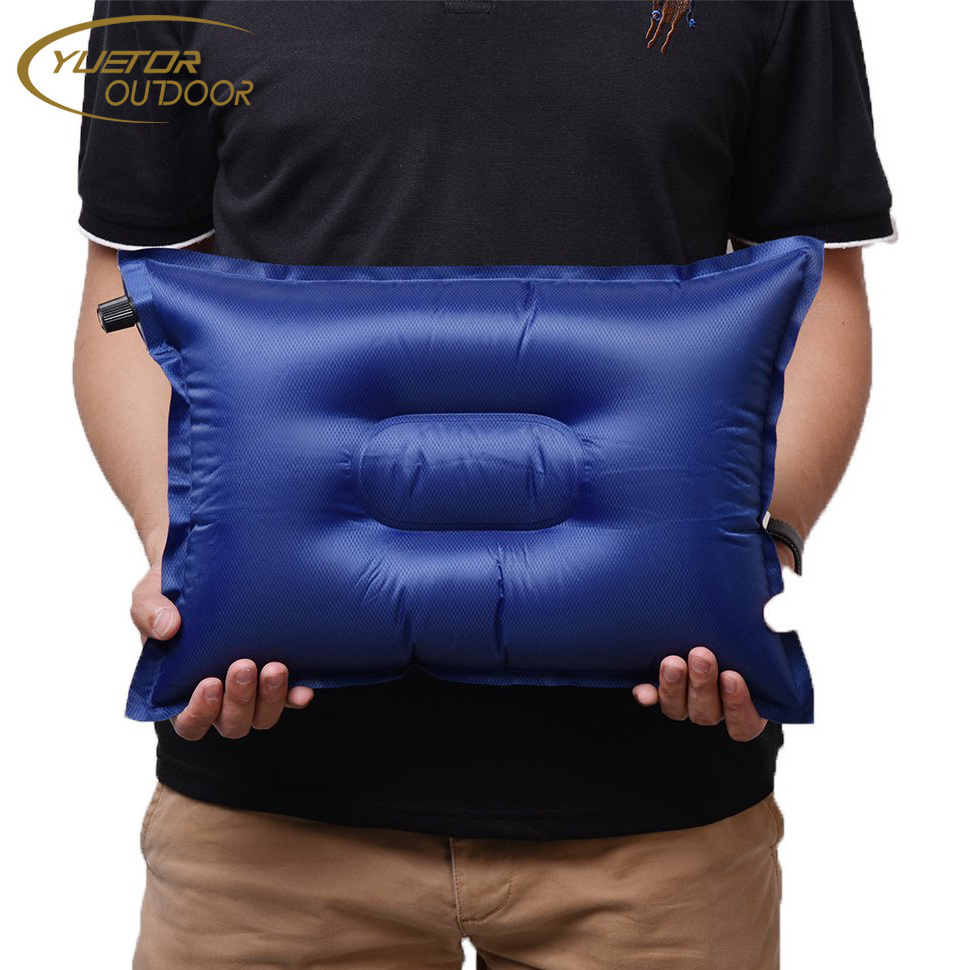 Self Inflating Camping / Lumbar Pillows - Compressible, Inflatable, Comfortable Air Travel Pillow Cushion for Back Support