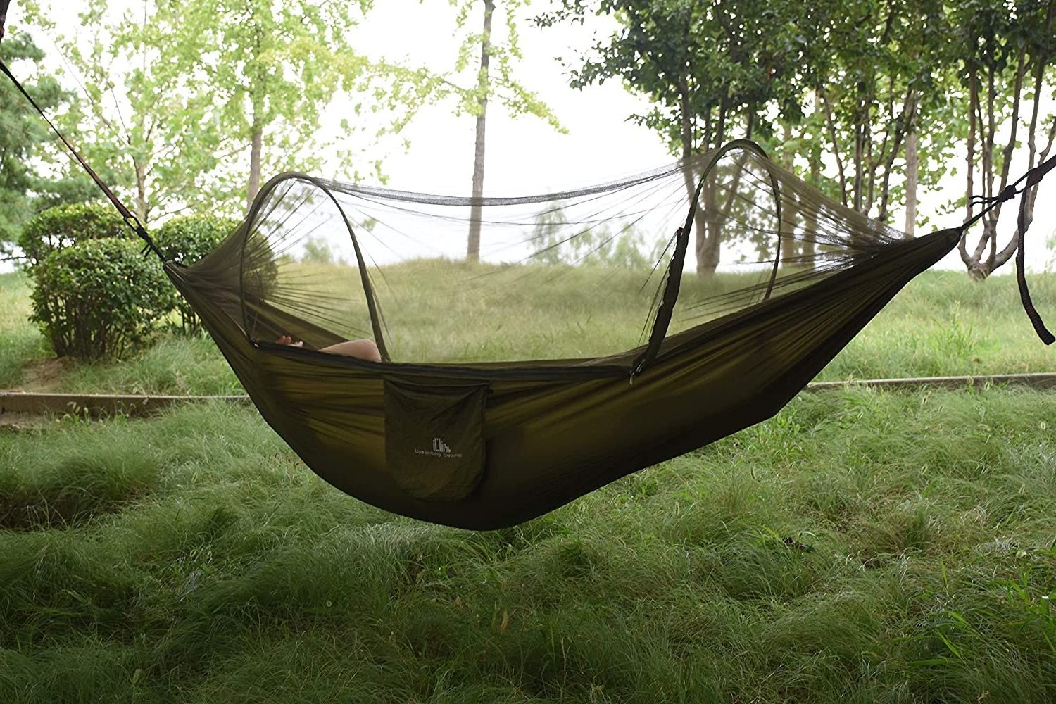 Pop-Up Camping Hammock with Net Supports 770 lbs