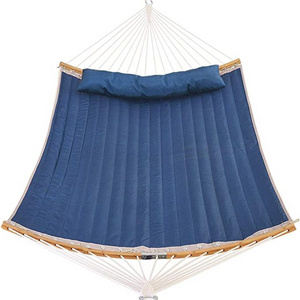 NPOT  Ultra wide  Portable 2 Person Garden Camping Hammocks Folding Knit Hammock Bed With Head Rest