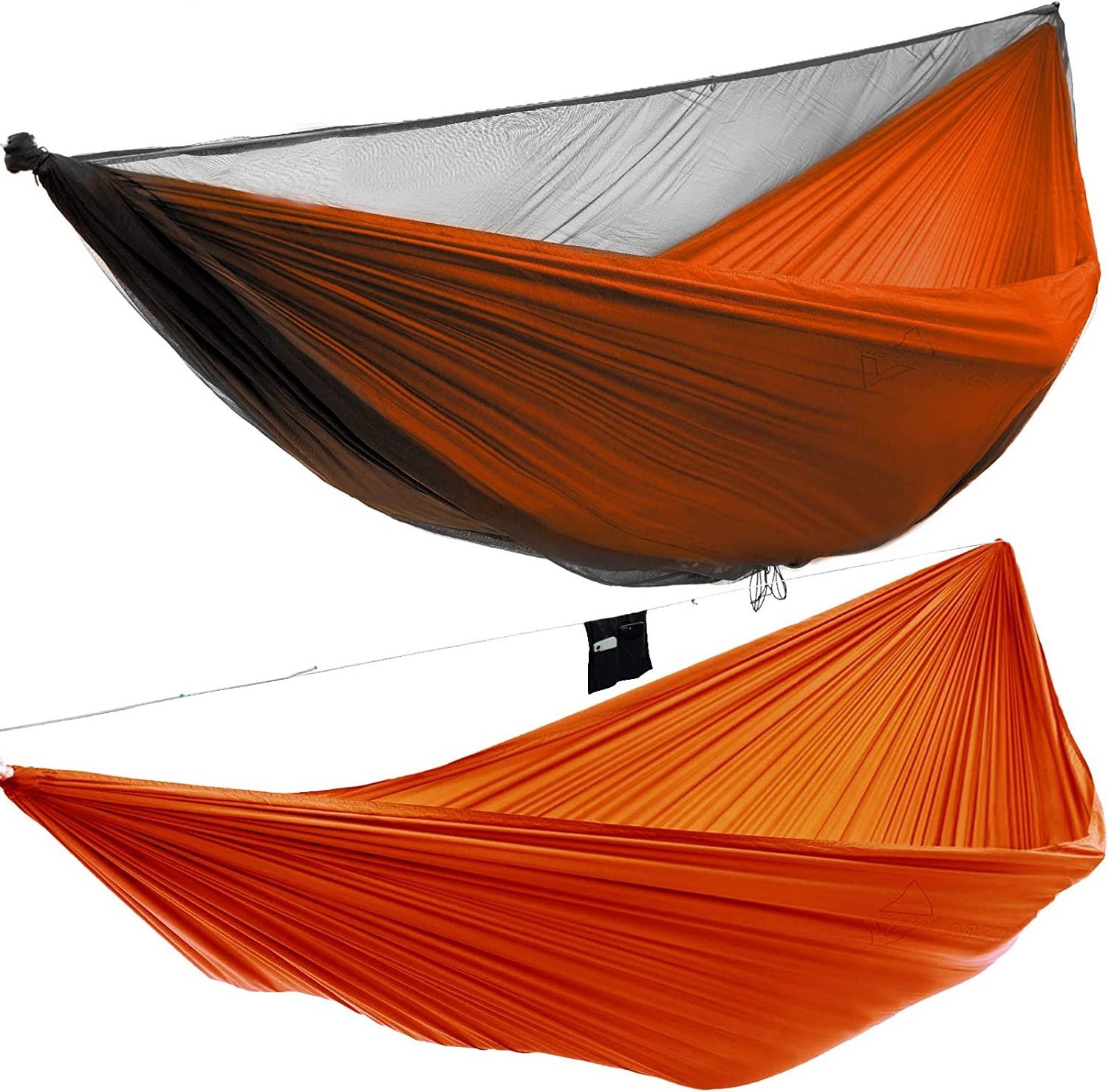 NPOT Camping Hammock with Mosquito Bug Net Long Tree Straps Ridgeline Chill Out Portable Hammock