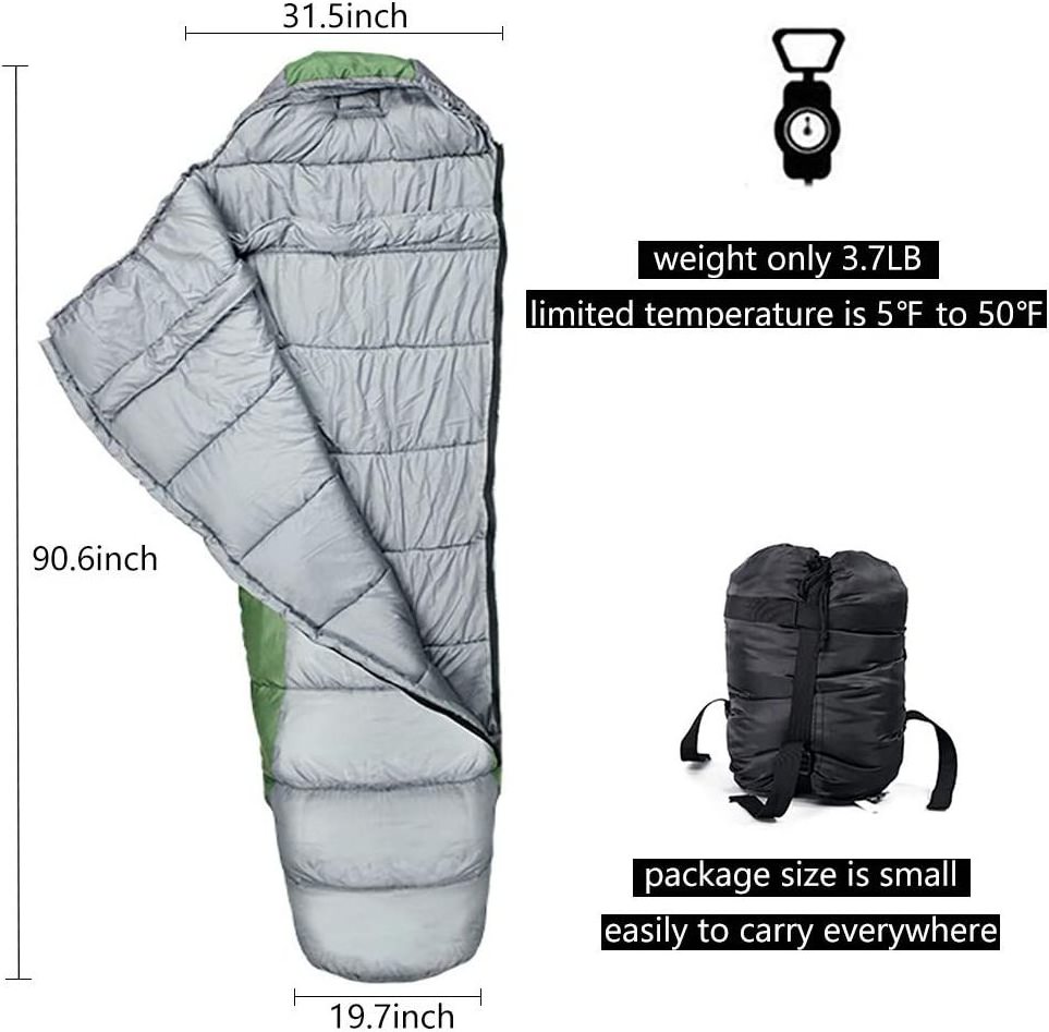 NPOT Single Hammock Underblanket Waterproof Camping Sleeping Bag for Backpacking,Hiking,Winter,Travel