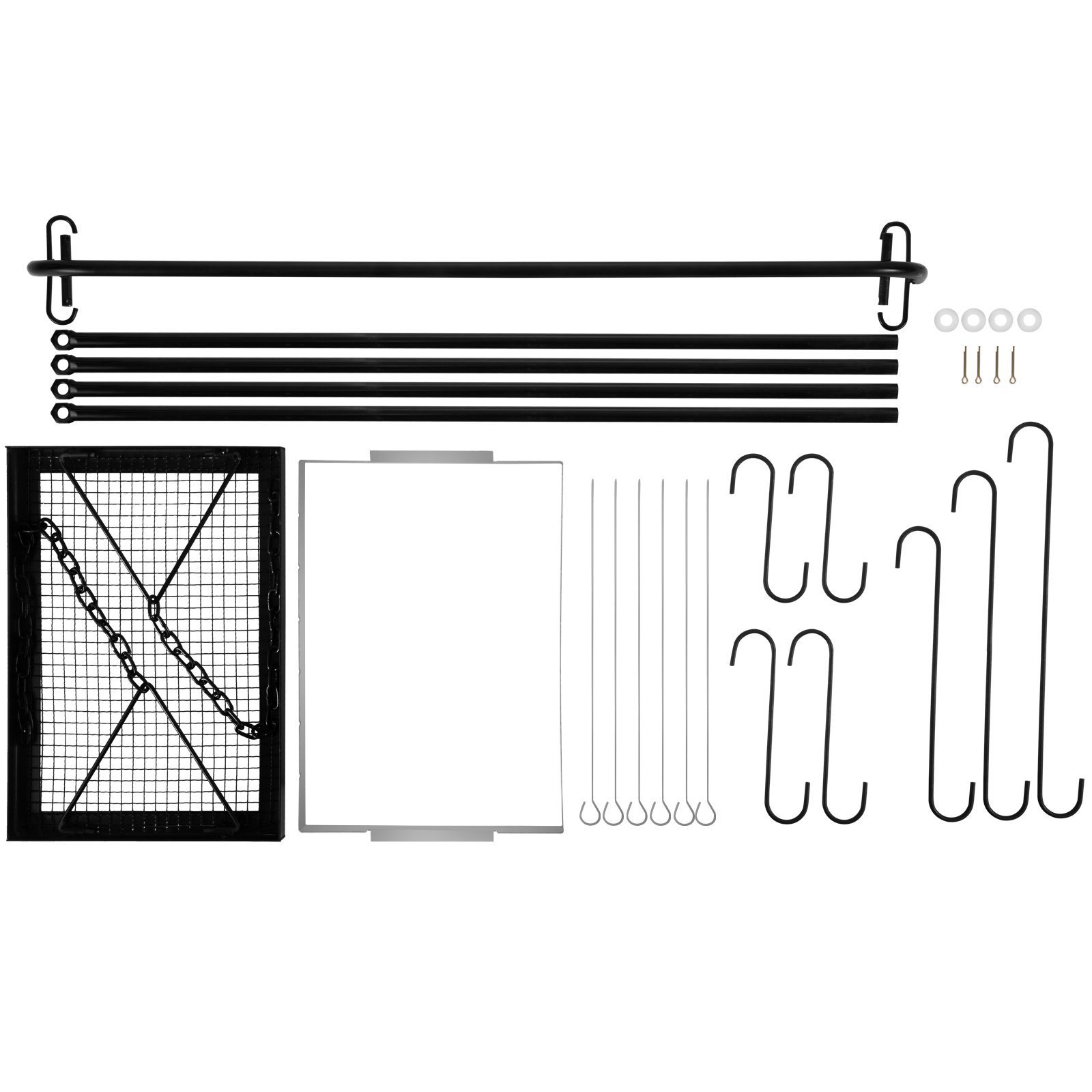 NPOT 2023 New Grill Swing Campfire Cooking Stand, BBQ Grill 44lbs Capacity for Cookware & Dutch Oven