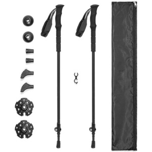 NPOT Mountain Tech Trekking Poles Carbon Fiber Walking Hiking Sticks with Quick Adjustable Locks Poles for Trekking or Walking