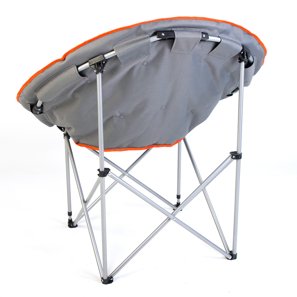 NPOT Durable Camp chair Rouded Saucer Easy Assembly Portable Oversize King size foldable outdoor chair