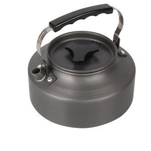 Outdoor Camping Kettle,1.1L Lightweight Aluminum Tea Kettle Portable Teapot with Carrying Bag