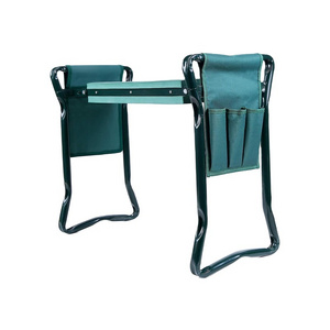 NPOT Portable Garden Kneeler and Seat with 2 Bonus Tool Pouches 2-in-1 foldable garden bench garden stools