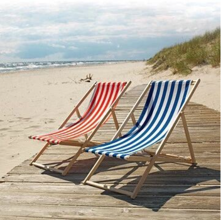 NPOT minimalist style canvas  leisure beach chair folding deck chair