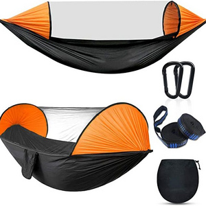 NPOT Camping Hammock with Mosquito Net,Single Person Pop-up Parachute Lightweight Portable Hanging Hammock