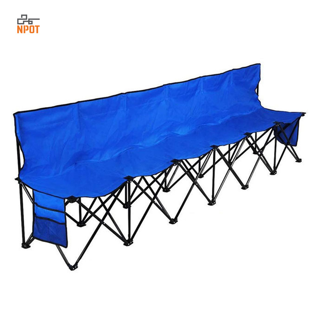 NPOT Wholesale Extra Large Folding Chair Canvas Stool Folding Camping Folding Chairs Iron BSCI Outdoor Furniture for Sale Metal