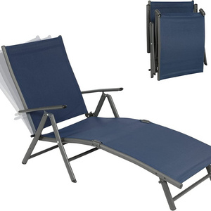 NPOT  Outdoor lounger lounge Chairs Portable Folding Aluminum Patio Recliner Chair