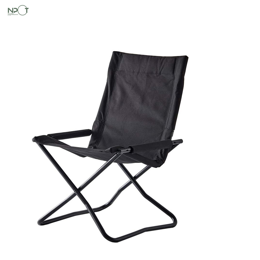 2024 Trendy NPOT Outdoor Camping Leisure Chair Portable X Style Folding Canvas Fishing Chair For RV Camping