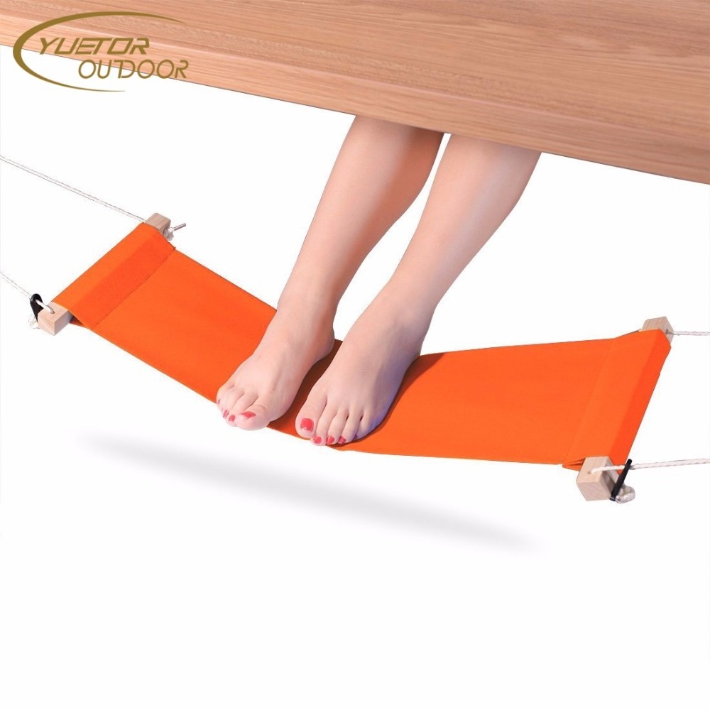 NPOT Portable Adjustable Mini Office Foot Rest Stand Desk Foot Hammock