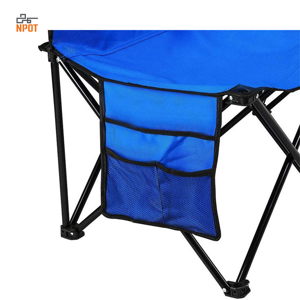 NPOT Wholesale Extra Large Folding Chair Canvas Stool Folding Camping Folding Chairs Iron BSCI Outdoor Furniture for Sale Metal