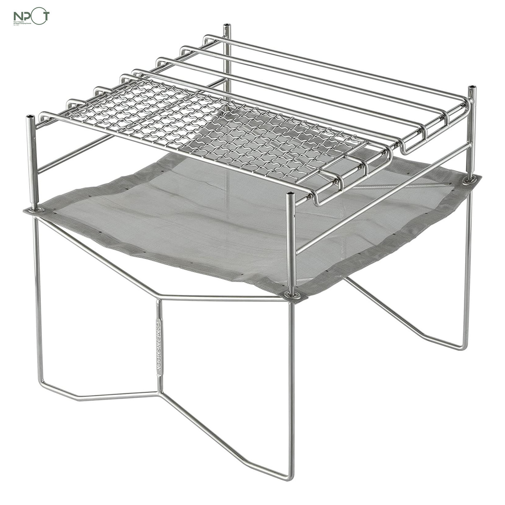 2022 Manufacturer Camping Gear Bonfire Stand Fire Pit Stainless Steel Mesh