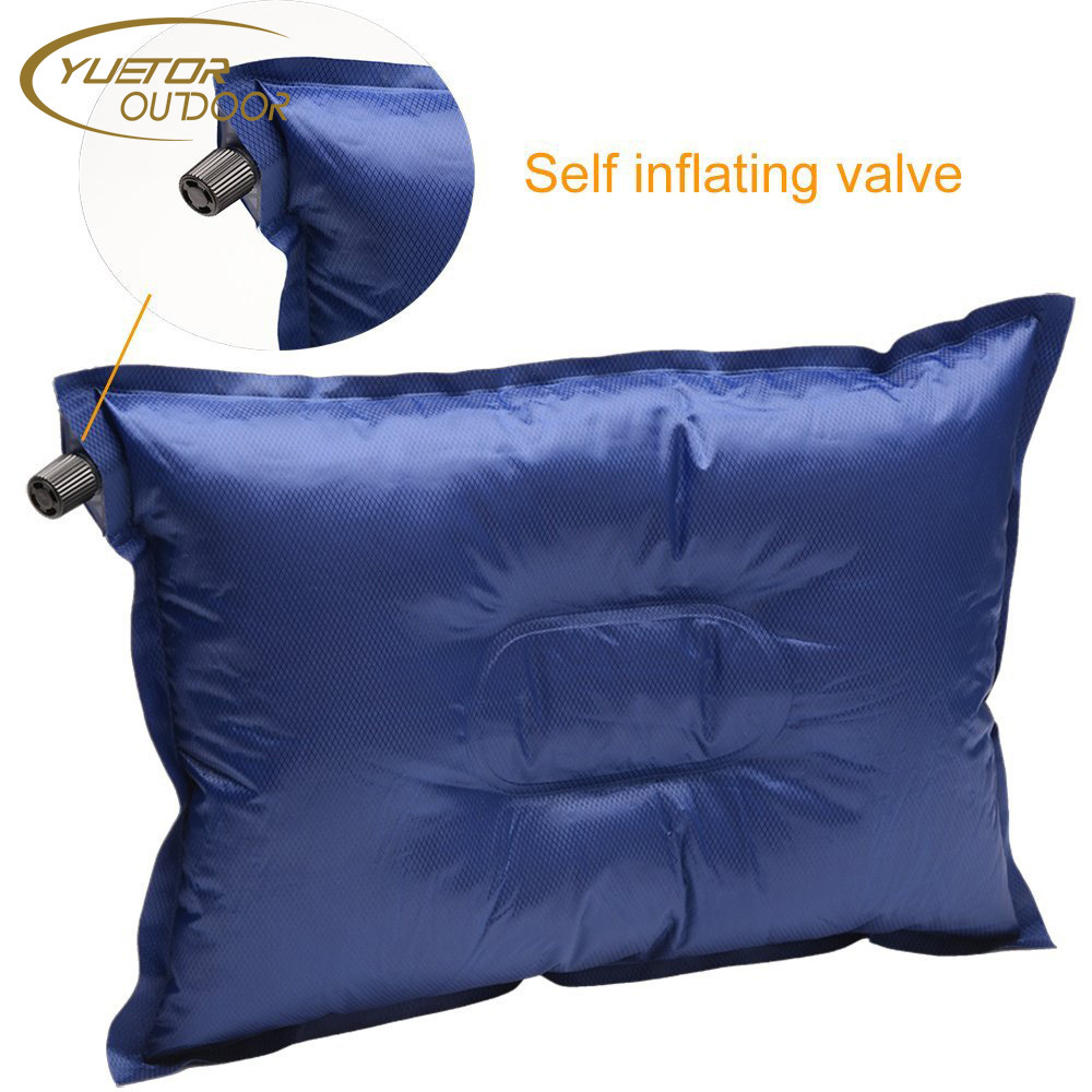 Self Inflating Camping / Lumbar Pillows - Compressible, Inflatable, Comfortable Air Travel Pillow Cushion for Back Support