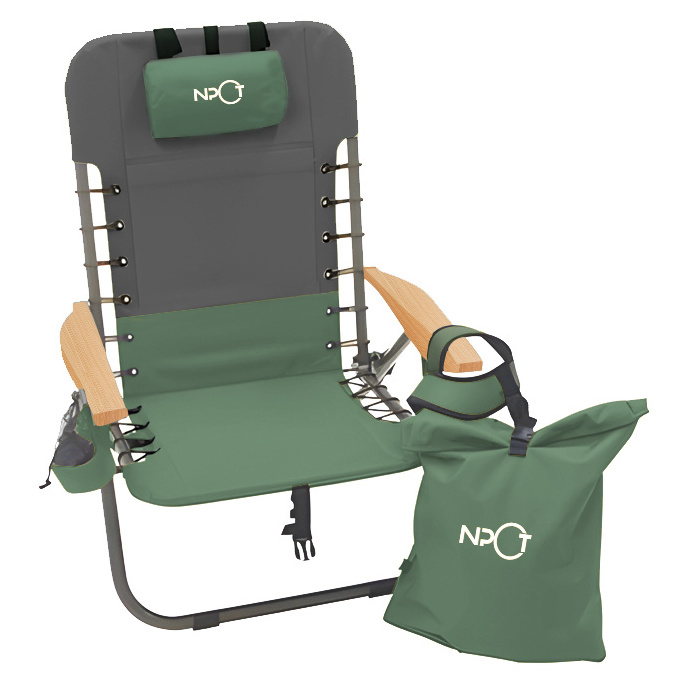 NPOT Lightweight backpack Beach chair with pillow