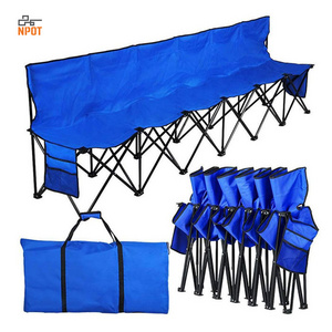 NPOT Wholesale Extra Large Folding Chair Canvas Stool Folding Camping Folding Chairs Iron BSCI Outdoor Furniture for Sale Metal