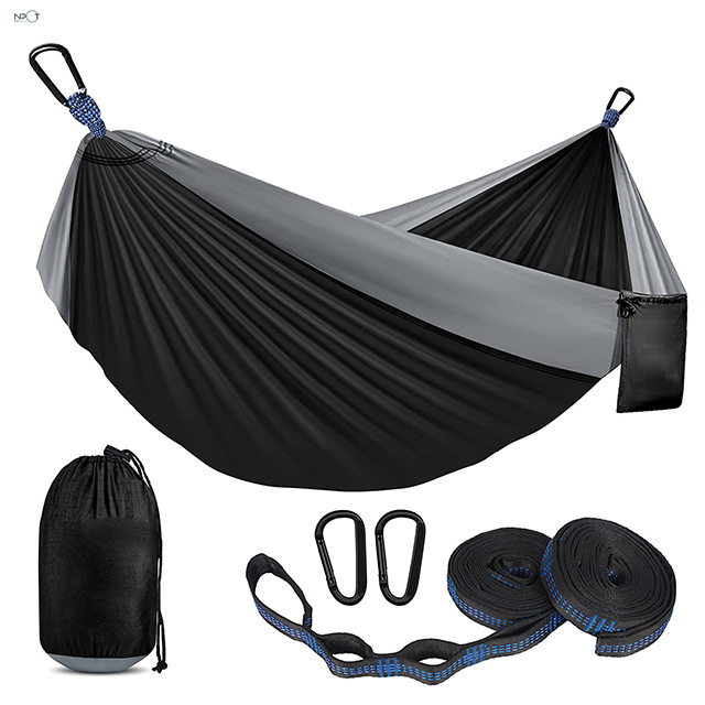 NPOT Best Seller Camping Hammock,  Double & Single Portable Hammocks with 2 Tree Straps