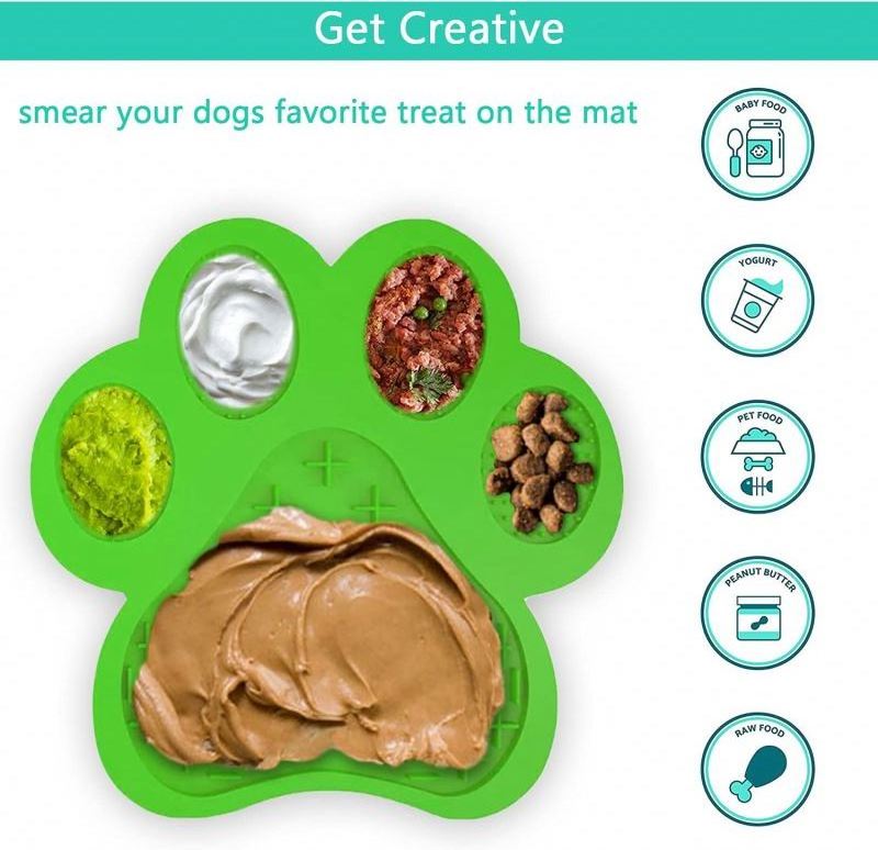 Dog Lick Pad Silicone Dog Food Mat Dog Lick Mat with suction cups