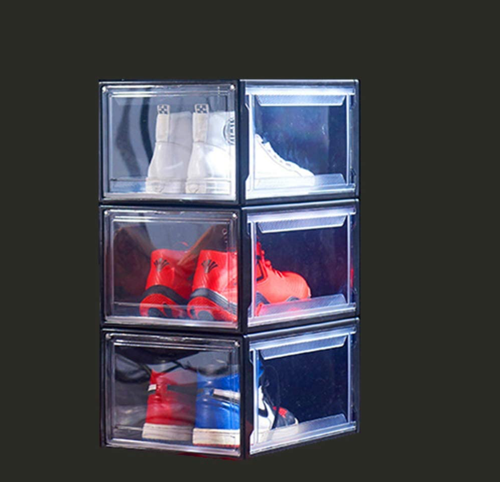 Shoe Storage Box Clear Plastic Shoe Boxes Stackable Shoe Organizer for Men and Women